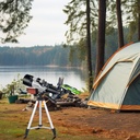 Telescopio para niños principiantes, apertura de 70 mm, telescopio refractor astronómico de 400 mm para adultos estudiantes - Telescopios de viaje con trípode, adaptador para teléfono (Plata) 