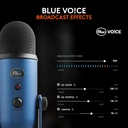 Logitech Creators Blue Yeti - Micrófono USB para juegos, transmisión, podcast, YouTube, Discord, PC, sonido de estudio, Plug & Play, azul medianoche 