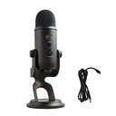 Blue Yeti USB Mic para grabar y transmitir en PC y Mac, 3 cápsulas de condensador, 4 patrones de captación, salida de auriculares y control de volumen, control de ganancia de micrófono, soporte ajustable, Plug & Play - Nuevo 