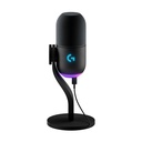 Logitech G Yeti GX - Micrófono dinámico RGB para juegos, micrófono para podcast con LIGHTSYNC, Blue VO!CE, control G HUB, USB Plug and Play - Negro 