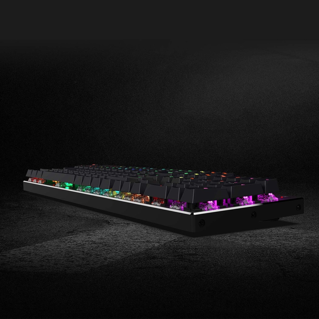 Teclado Redragon Mecanico Devarajas K556 - RGB LED, base de aluminio, 104 teclas estándar