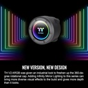 Thermaltake TH240 ARGB Sync V2 - Enfriador líquido de CPU/Enfriamiento líquido ALO/ventilador 4.724 in*2/PWM 500 ~ 2000 RPM/bloque de agua espejo/MB ARGB Sync Control, CL-W361-PL12SW-A, negro