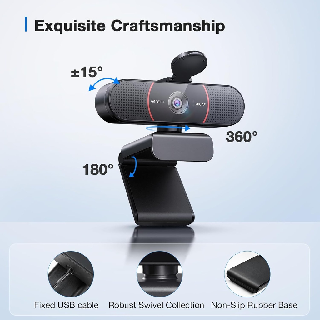 Webcam EMEET C960 - USB Resolucion 1080p