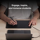 XPPen - Tableta de dibujo Deco 01 V3 actualizada, 16384 niveles de presión sin batería, tableta gráfica OSU de 10 x 6 pulgadas, 8 teclas de acceso rápido para arte digital, enseñanza, almohadilla