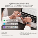 Grabadora de voz AI, grabadora de voz PLAUD NotePin, control de aplicaciones, toma de notas AI, soporte de transcripción y resumen de IA en 112 idiomas, memoria de 64 GB, grabadora de audio para