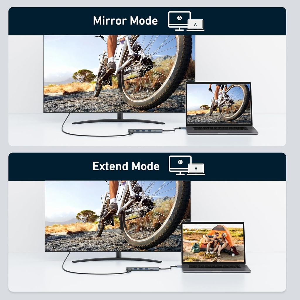 Acer Hub USB C 5 en 1 con HDMI 4K, entrega de energía de 100 W, 3 puertos de datos USB