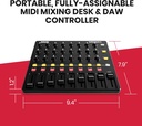 Akai Professional MIDImix consola mezcladora DAW de alto rendimiento USB (24 perillas / 16 botones / 8 reguladores de volumen)