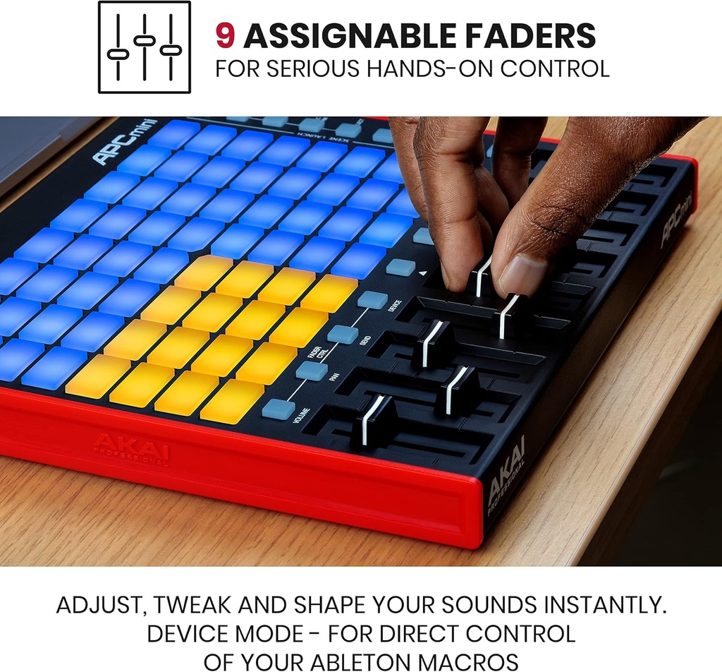 AKAI Professional APC MINI MK2- Controlador de almohadilla MIDI USB