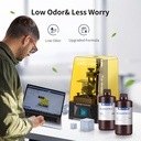 ANYCUBIC - Resina de impresora 3D estándar actualizada, resina de curado UV rápido SLA de 405 nm, fotopolímero rápido y de alta precisión para impresión 3D LCD/DLP/SLA de 8K (gris, 35.27 oz)