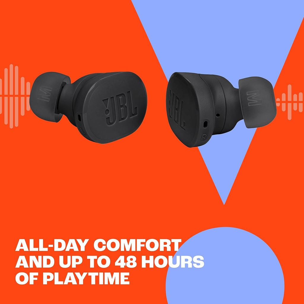Audifonos Inalámbricos JBL Tune Buds - Cancelación de ruido, sonido JBL Pure Bass, Bluetooth 5.3, Bateria Hasta 48 horas