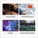 Beelink Mini PC, EQi13 Pro, Intel Core i7-13620H (10C/16T, hasta 4.9GHz), gráficos UHD de 13ª generación de 1.5 GHz, 32 GB de RAM 500 GB SSD Dual LAN Mini computadora/WiFi 6+BT5.2/Dual HDMI/PSU