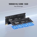 Beelink SER3 Mini PC AMD Ryzen 3 3200U (hasta 3.5 GHz), 16 GB DDR4 2400MT/s 500 GB PCIE3.0 SSD Mini computadora, Radeon Vega 3 Graphics 3 3core 1200 MHz, LAN de 1000 Mbps, pantalla HDMI dual 4K PC de