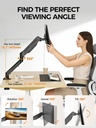 Bracwiser Soporte para monitor de 17 a 32 pulgadas con resorte de gas ajustable, soporte de hasta 22 libras