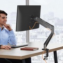 Bracwiser Soporte para monitor de 17 a 32 pulgadas con resorte de gas ajustable, soporte de hasta 22 libras