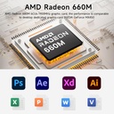 Beelink Mini PC AMD Ryzen 5 6600U, 24GB LPDDR5 500GB PCIE4.0 SSD, mini computadora con AMD Radeon 660M, Dual LAN/Dual 4K Display/USB3.2/WiFi6/BT5.2 / Hogar/Oficina/Gaming Micro PC