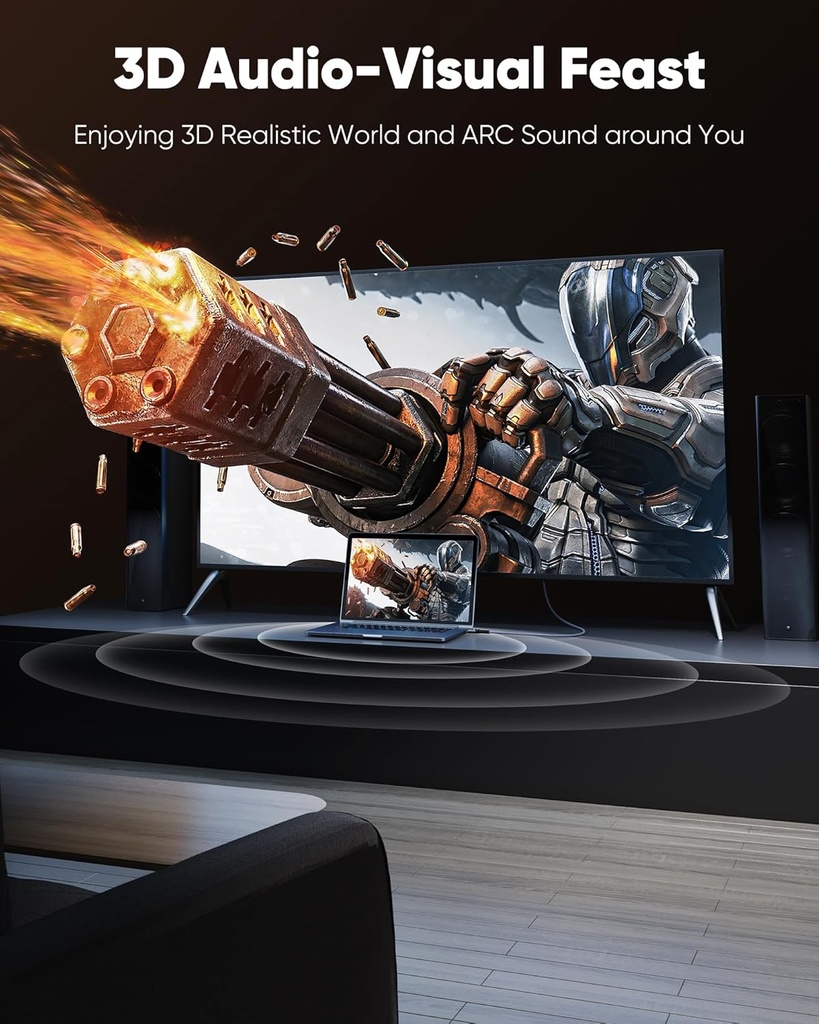 Cable HDMI Highwings 4K - 60Hz - 4,5Mts (15Pies) HDMI 2.0