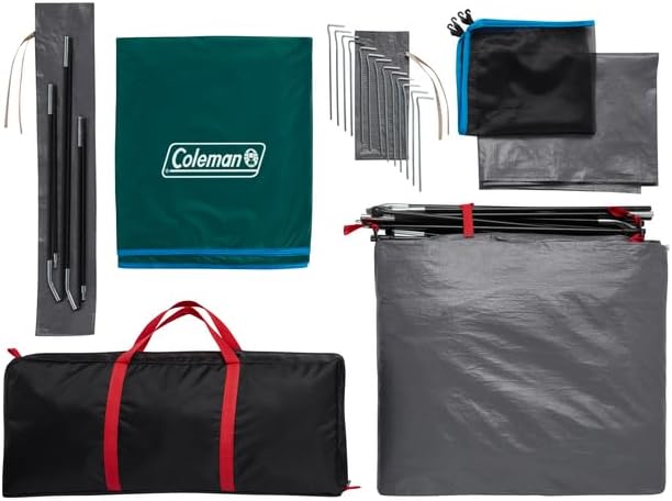 Coleman Tienda Skydome con configuración de 5 minutos, tienda de campaña impermeable para 6 personas con lluvia y bolsa de transporte, 20% más espacio libre que los toldos tradicionales