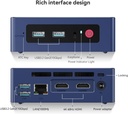 Beelink Mini PC S12 Pro, Intel 12ª generación Alder Lake - N100(hasta 3.4 GHz), 8 GB DDR4 RAM 256 GB M.2 SSD, soporta para computadora de escritorio 4K Dual Display/USB3.2/WiFi 6/BT5.2/Gigabit