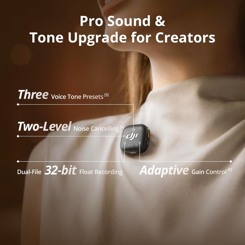 DJI Mic 3 (2 TX + 1 RX + estuche de carga)