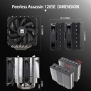 Disipador Thermalright Peerless Assassin 120 SE para AMD: AM4 AM5 & Intel LGA