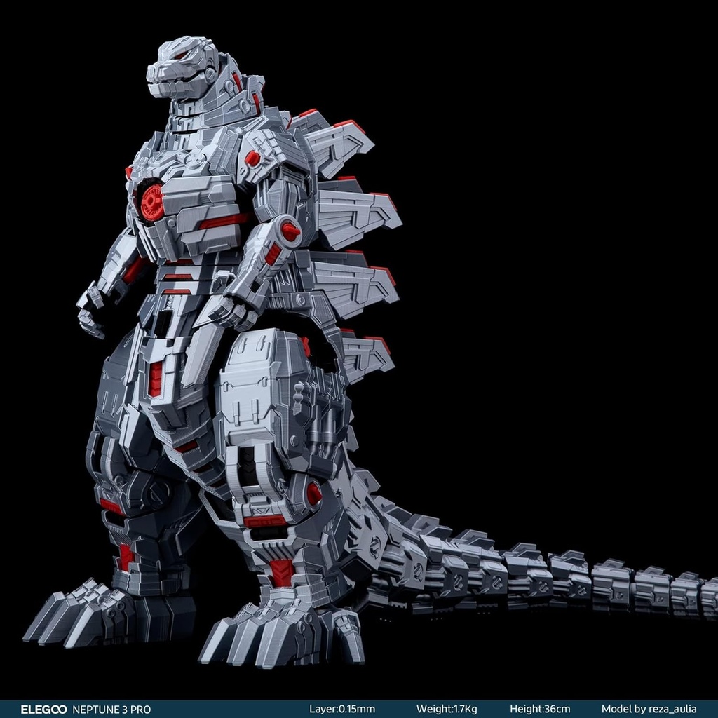 ELEGOO Impresora 3D Neptune 3 Pro con nivelación automática de cama, extrusora directa de doble engranaje, tornillo de doble plomo, pantalla capacitiva extraíble, tamaño de impresión grande de 8.85 x