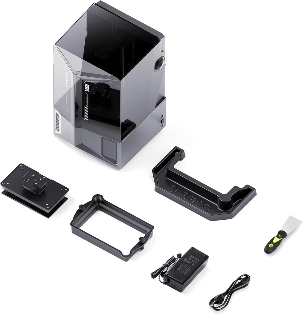 ELEGOO Saturn 4 Ultra - Impresora 3D de resina de 16K con tapa abatible, calentamiento inteligente de tanque a 86.0 °F, impresión de alta velocidad de 5.906 in/h, tamaño de impresión grande de 8.33 x