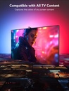 Govee Envisual - Retroiluminación LED T2 para TV con cámaras duales, tira de luces LED RGBIC Wi-Fi de 11.8 pies para televisores de 55 a 65 pulgadas, cuentas de luz de doble tira, para decoración del