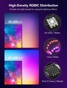 Govee Envisual - Retroiluminación LED T2 para TV con cámaras duales, tira de luces LED RGBIC Wi-Fi de 11.8 pies para televisores de 55 a 65 pulgadas, cuentas de luz de doble tira, para decoración del