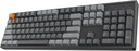 Keychron Teclado mecánico inalámbrico para juegos K10 de tamaño completo de 104 teclas Bluetooth para Mac Windows K Pro, interruptor rojo, multitarea/retroiluminación LED blanca/teclado de computadora