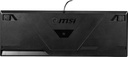 MSI Teclado para juegos con retroiluminación RGB dedicado teclas de acceso rápido anti-fantasma resistente al agua Vigor GK20