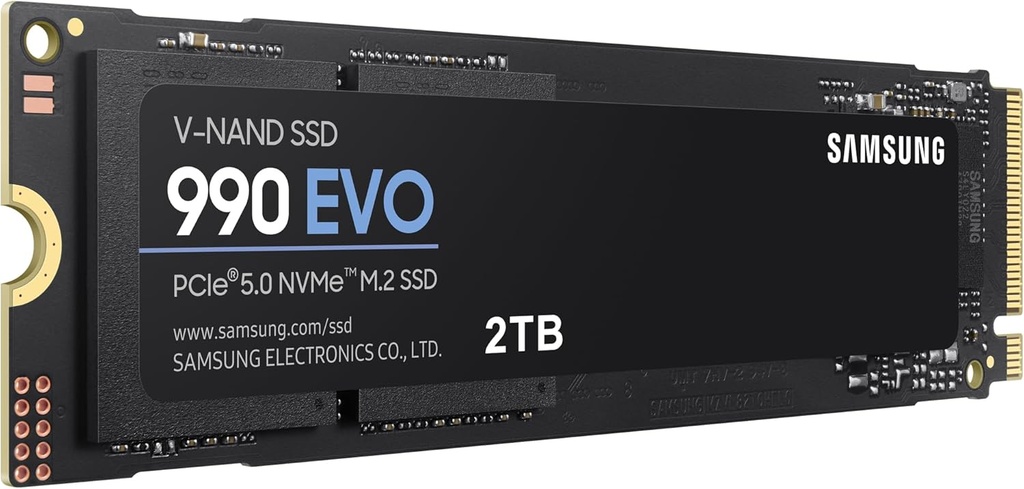 Disco SSD SAMSUNG 990 evo 2TB M.2 2280 PCIe 4.0 -  Lectura de hasta 5,000 MB/s