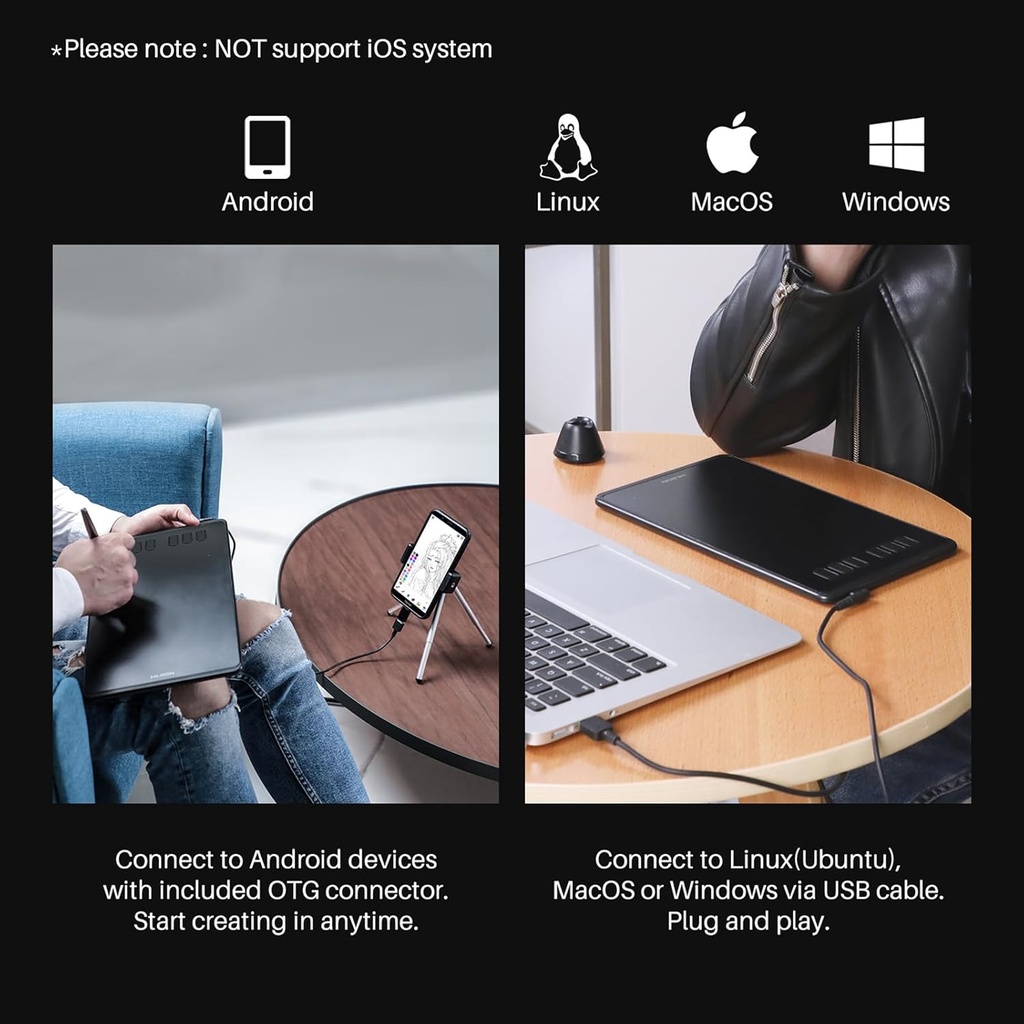 Tablet De Dibujo Grafico Huion Inspiroy H640P