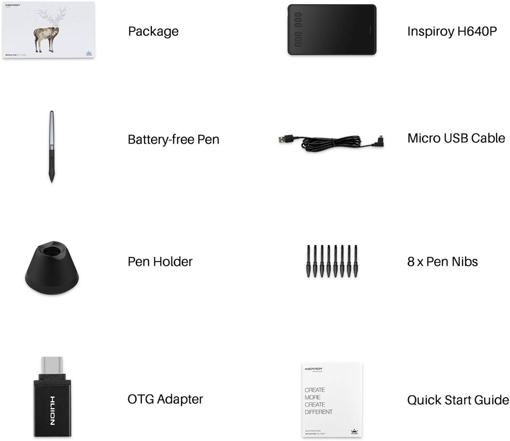 Tablet De Dibujo Grafico Huion Inspiroy H640P