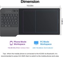 Tablet De Dibujo Inalámbrica HUION Inspiroy Keydial KD200 – Conexion Bluetooth - con dial de teclado, 5 teclas Personalizables, Pen sin batería.