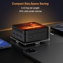 DreamFire Mini PC Alder Lake-N95 (hasta 3.4GHz) 4 núcleos 4 hilos, Minicomputadoras 8GB DDR5 256GB M.2 SSD, Mini PC con soporte Dual Lan, pantalla triple 4K/USB3.0/WiFi 5/Bluetooth 5.0/VESA/para el hogar