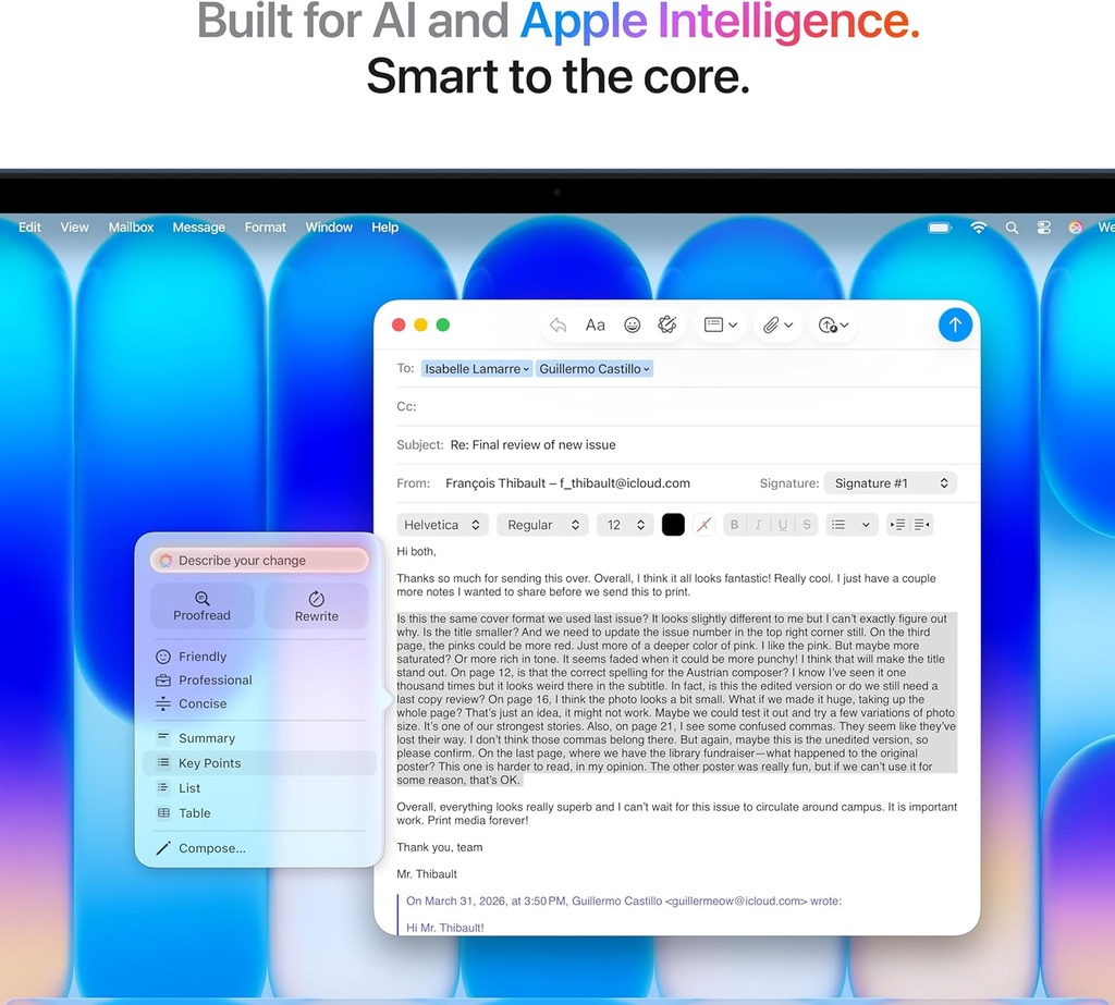 Apple Laptop MacBook Neo 2026 de 13 pulgadas con chip A18 Pro: diseñada para inteligencia artificial y Apple Intelligence, pantalla de retina líquida, memoria unificada de 8 GB, almacenamiento SSD de 512 GB