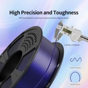 GIANTARM Filamento PLA de seda tricolores, filamento brillante para impresora 3D de 0.069 in +/-0.001 in, carrete de 2.2 libras, embalaje al vacío (rojo+dorado + negro) 