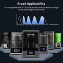 ANYCUBIC Resina de impresora 3D, resina 3.0 similar a ABS para impresión 3D de 8K/14K/16K, fuerte resistencia, alta precisión, bajo olor, amplia compatibilidad para todas las impresoras 3D de resina 