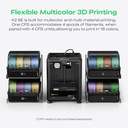 Creality Impresora 3D K2 SE, impresión de alta velocidad de 19.685 in/s, compatible con impresión 3D multicolor CFS, construcción de metal sólido, nivelación automática, extrusora de accionamiento directo, boquilla de intercambio rápido, tamaño de impresión de 220 × 215 × 9.646 in 