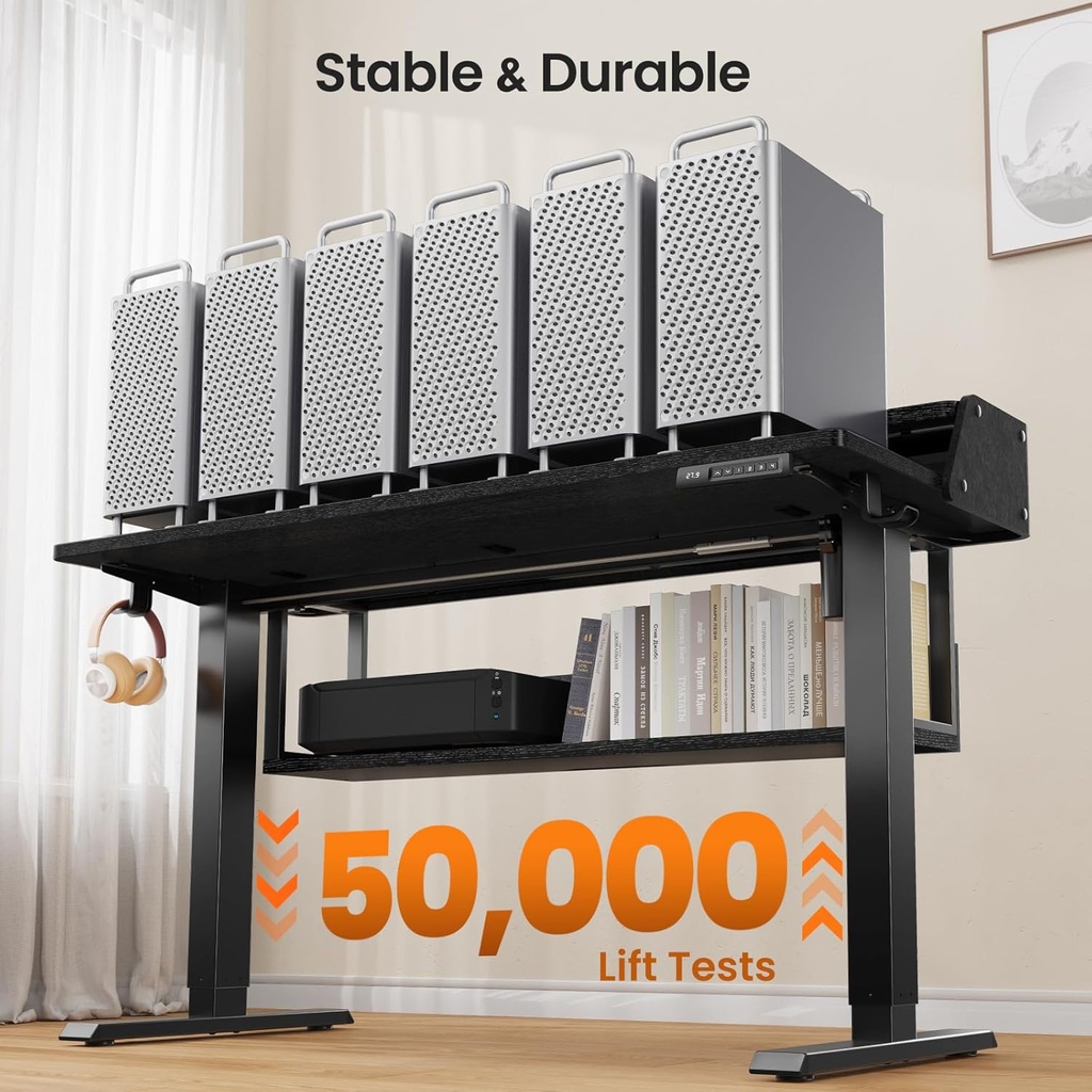 Escritorio Electrico Altura Ajustable ErGear - 48"x24" - Negro ()