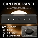 Escritorio Electrico Altura Ajustable FURMAX - 55"x24" - Negro (4046)