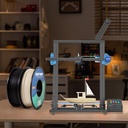 GIANTARM Filamento de ácido poliláctico, precisión dimensional de 1.75 mm +/-0.02mm, 2 carretes de 1 kg (2.2 libras) para la mayoría de impresoras 3D FDM, total 2 Kg, negro y gris 