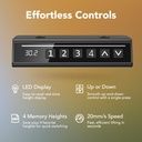 Escritorio Electrico Altura Ajustable HUANUO - 48"x24" - Negro