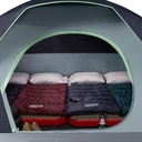 Coleman Tienda Skydome con configuración en 5 minutos, tienda resistente al clima para 6 personas con toldo para lluvia y bolsa de transporte, 20% más espacio para la cabeza que las toldas, color azul 