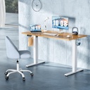 DUMOS – Escritorio eléctrico de altura ajustable de 63 pulgadas (160 cm), estaciones de trabajo para computadoras de pie a sentado, mesa grande de PC para oficina en casa, mesas de escritura y juegos 