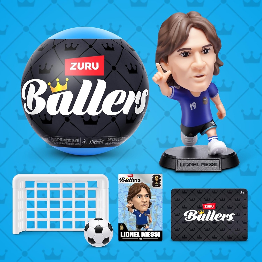 Copa Mundial de la FIFA 2026™ Ballers Series 1 Paquete de 2 por ZURU - Producto oficial Sorpresa Unboxing Soccer Juguete deportivo coleccionable para niños a partir de 3 años