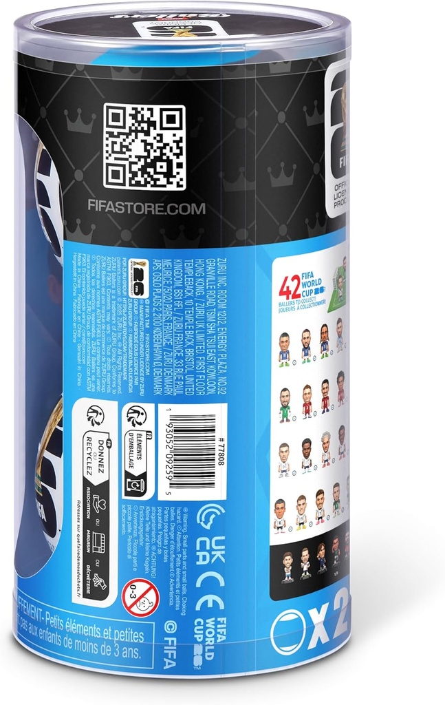 Copa Mundial de la FIFA 2026™ Ballers Series 1 Paquete de 2 por ZURU - Producto oficial Sorpresa Unboxing Soccer Juguete deportivo coleccionable para niños a partir de 3 años