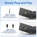 Extensor de pantalla KEFEYA para laptop, 14" Full HD IPS - con puerto USB-C/HDMI – Con Speaker - Windows, Mac, 60Hz.