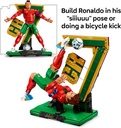 LEGO Editions Cristiano Ronaldo – Leyenda del fútbol – Juego de construcción para niños y niñas, a partir de 12 años – Regalo de fútbol coleccionable con placa – Decoración de dormitorio o estante 