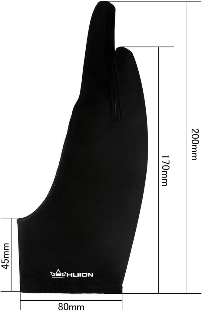 Huion Artista Guante para dibujo tablet (1 Unidad, bueno para mano derecha o mano izquierda) – Cura CR-01 